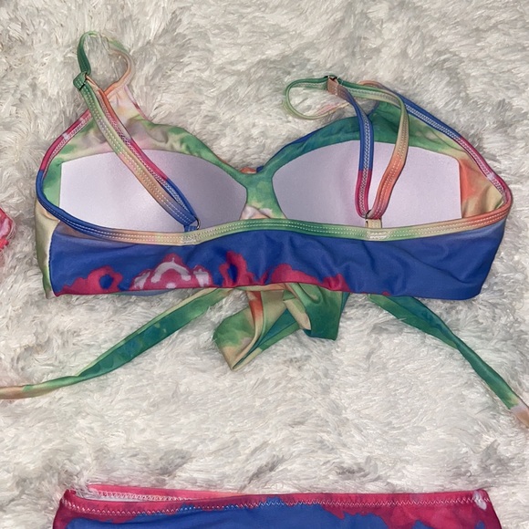 Women's Wrap Front High Waisted Bikini Set Two Pieces Bathing Suits Size S - Picture 7 of 8